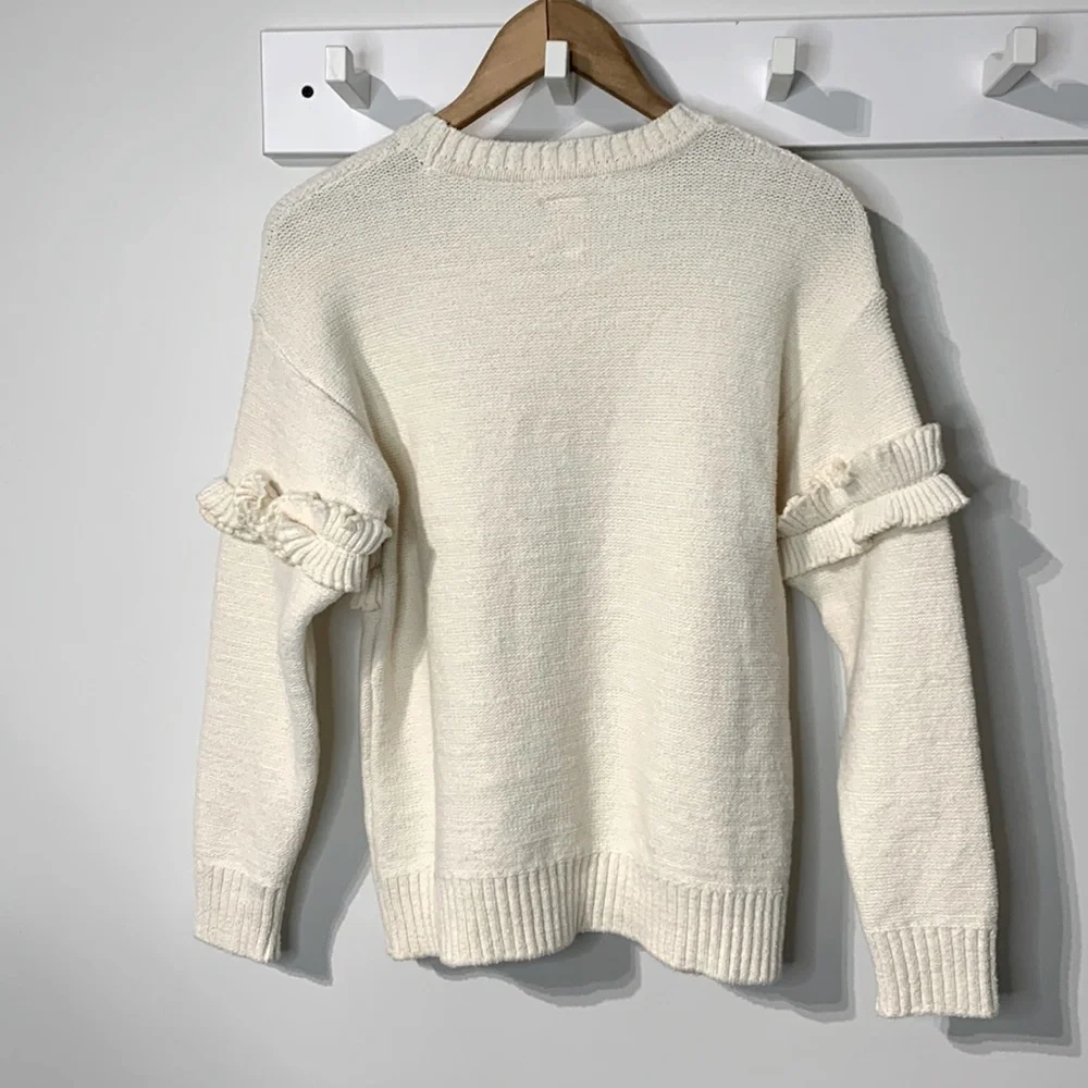 Zara Fancy Collection Ruffle Knit Sweater - Picture 2 of 5
